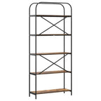 Bücherregal Geräucherte Eiche 80 x 30 x 183 cm Holzwerkstoff