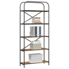 Bücherregal Geräucherte Eiche 80 x 30 x 183 cm Holzwerkstoff