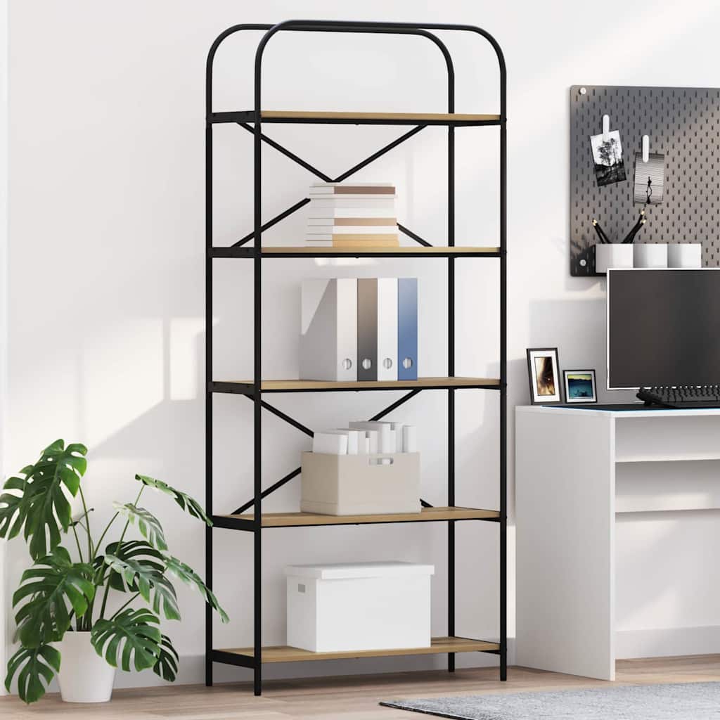 Bücherregal Artisan-Eiche 80 x 30 x 183 cm Holzwerkstoff