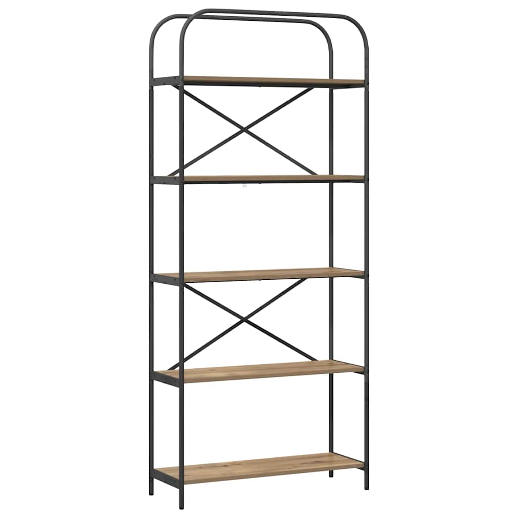 Bücherregal Artisan-Eiche 80 x 30 x 183 cm Holzwerkstoff