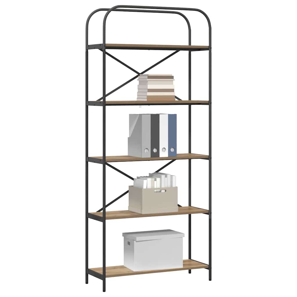 Bücherregal Artisan-Eiche 80 x 30 x 183 cm Holzwerkstoff