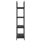 Bücherregal Schwarz Eichen-Optik 80 x 30 x 146 cm Holzwerkstoff