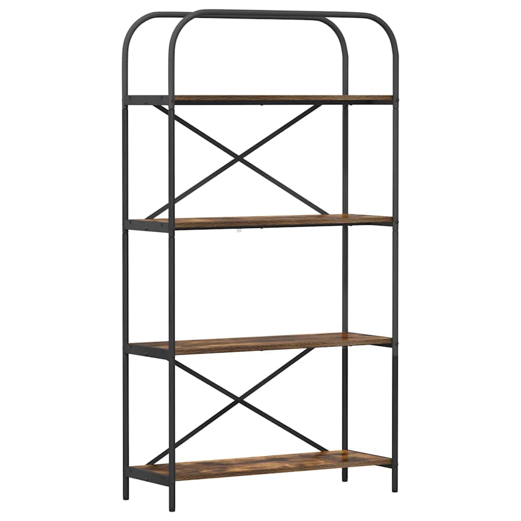 Bücherregal Geräucherte Eiche 80 x 30 x 146 cm Holzwerkstoff