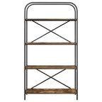 Bücherregal Geräucherte Eiche 80 x 30 x 146 cm Holzwerkstoff