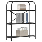 Bücherregal Schwarz Eichen-Optik 80 x 30 x 109 cm Holzwerkstoff
