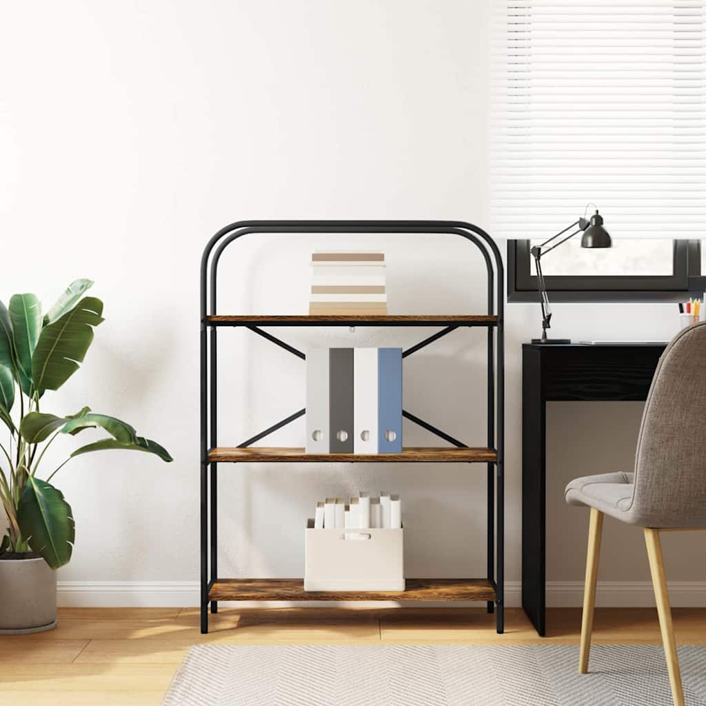 Bücherregal Geräucherte Eiche 80 x 30 x 109 cm Holzwerkstoff