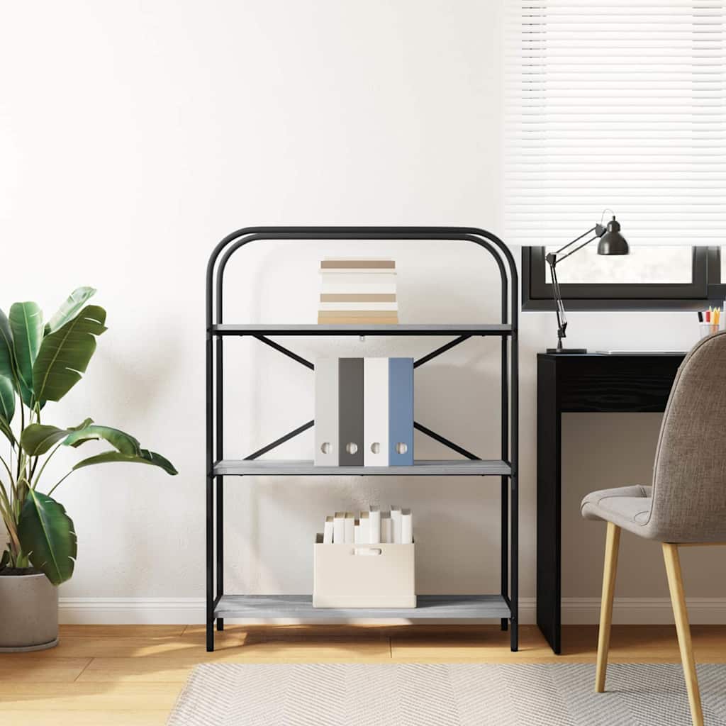 Bücherregal Graues Sonoma 80 x 30 x 109 cm Holzwerkstoff