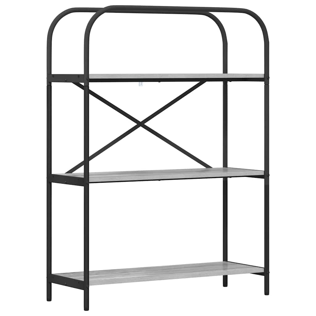 Bücherregal Graues Sonoma 80 x 30 x 109 cm Holzwerkstoff