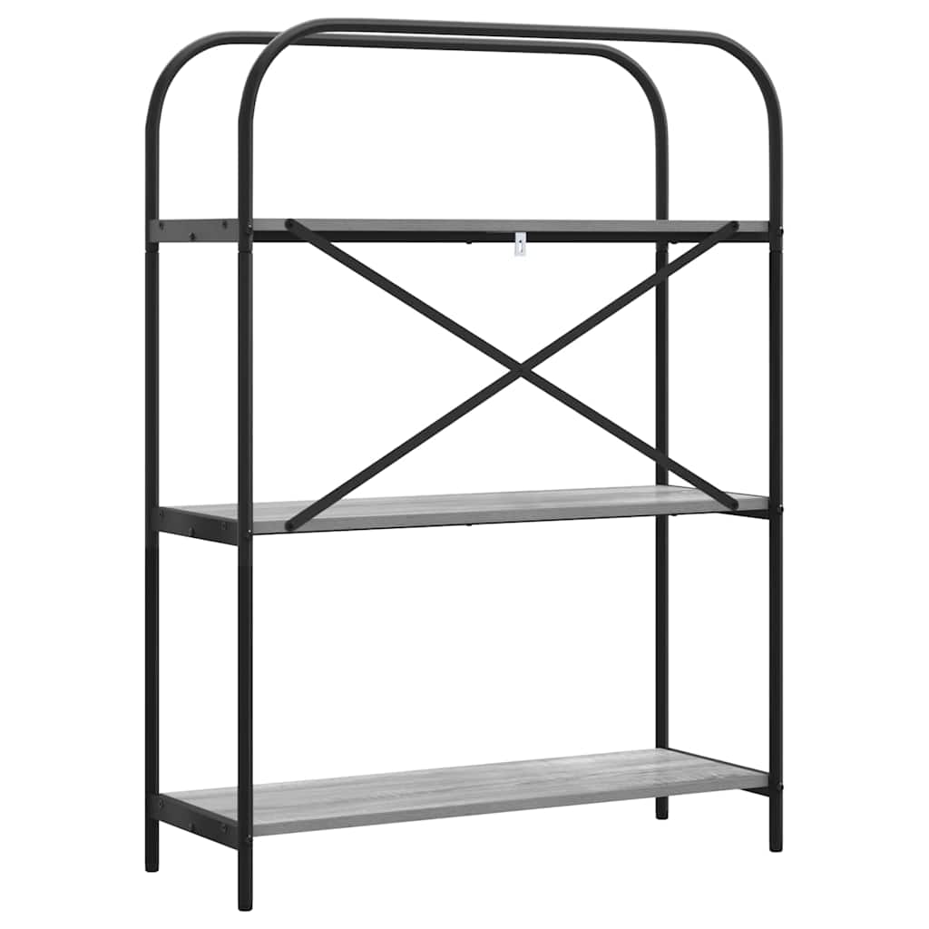 Bücherregal Graues Sonoma 80 x 30 x 109 cm Holzwerkstoff