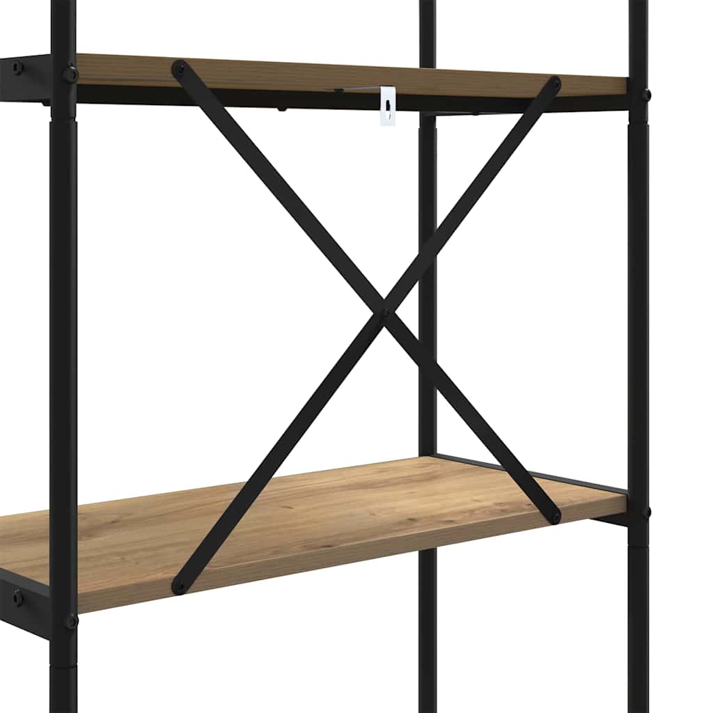 Bücherregal Artisan-Eiche 80 x 30 x 109 cm Holzwerkstoff