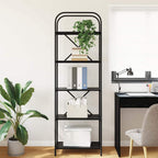 Bücherregal Schwarz Eichen-Optik 60 x 30 x 183 cm Holzwerkstoff