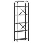 Bücherregal Schwarz Eichen-Optik 60 x 30 x 183 cm Holzwerkstoff