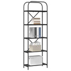 Bücherregal Schwarz Eichen-Optik 60 x 30 x 183 cm Holzwerkstoff
