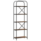 Bücherregal Geräucherte Eiche 60 x 30 x 183 cm Holzwerkstoff
