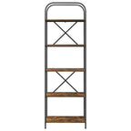 Bücherregal Geräucherte Eiche 60 x 30 x 183 cm Holzwerkstoff