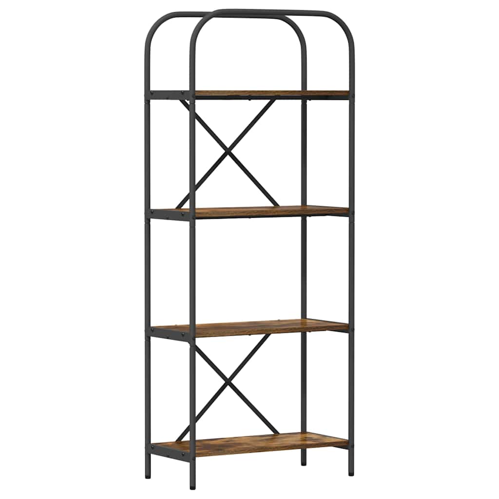 Bücherregal Geräucherte Eiche 60 x 30 x 146 cm Holzwerkstoff