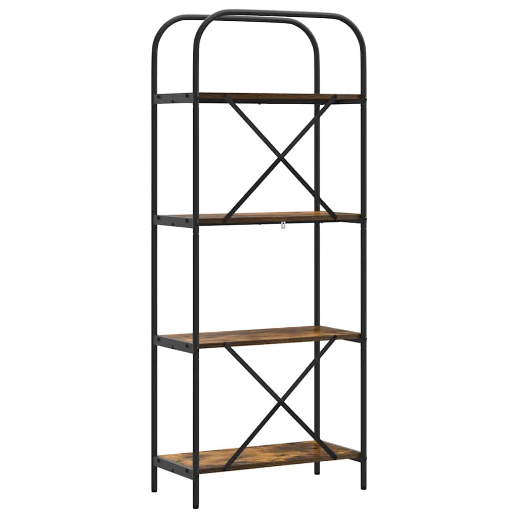 Bücherregal Geräucherte Eiche 60 x 30 x 146 cm Holzwerkstoff
