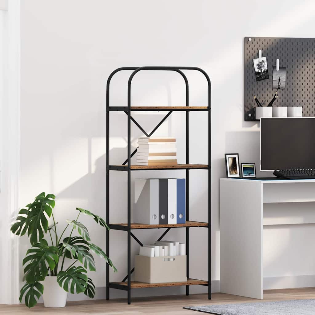 Bücherregal Altholz 60 x 30 x 146 cm Holzwerkstoff