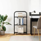 Bücherregal Schwarz Eichen-Optik 60 x 30 x 109 cm Holzwerkstoff