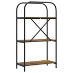 Bücherregal Geräucherte Eiche 60 x 30 x 109 cm Holzwerkstoff
