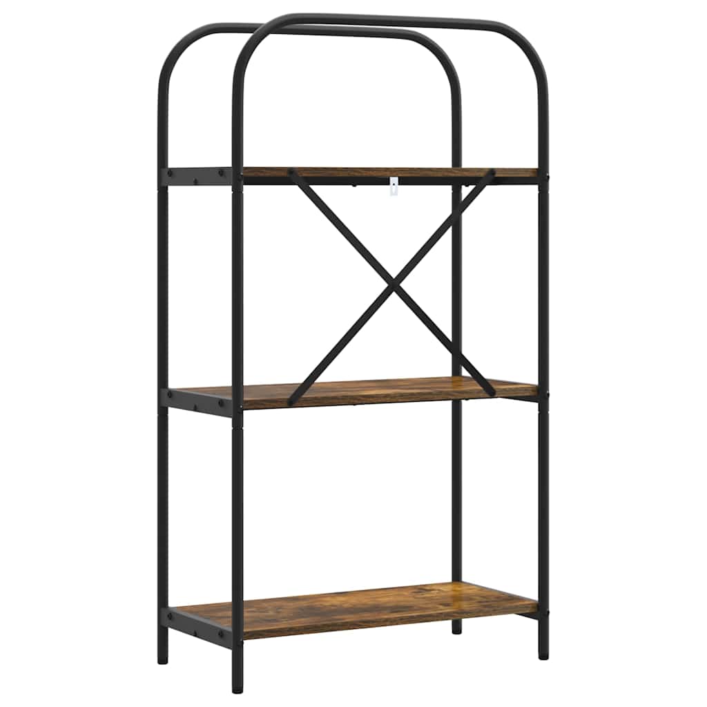 Bücherregal Geräucherte Eiche 60 x 30 x 109 cm Holzwerkstoff