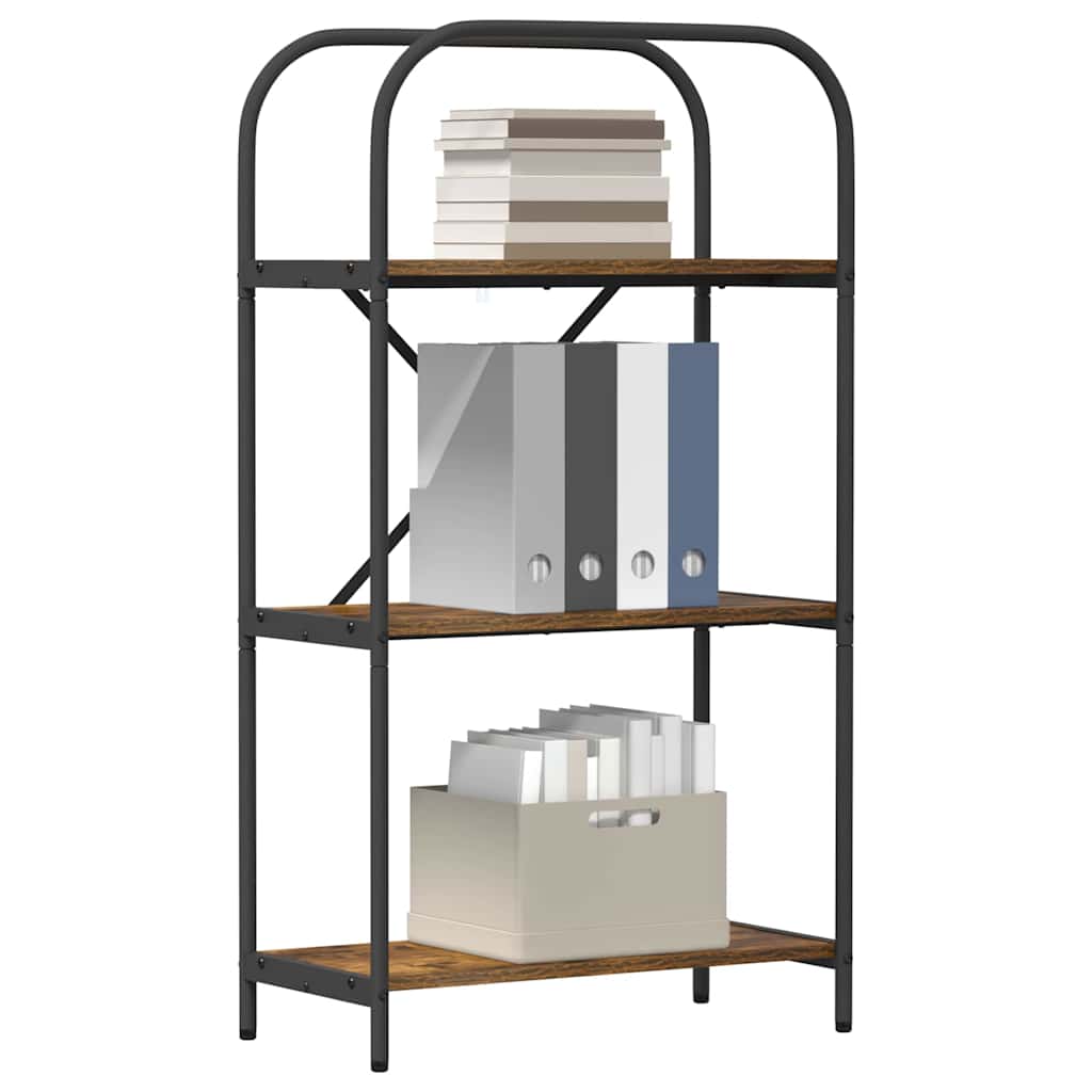 Bücherregal Geräucherte Eiche 60 x 30 x 109 cm Holzwerkstoff