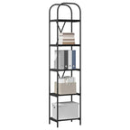 Bücherregal Schwarz Eichen-Optik 40 x 30 x 183 cm Holzwerkstoff