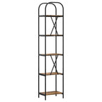 Bücherregal Geräucherte Eiche 40 x 30 x 183 cm Holzwerkstoff