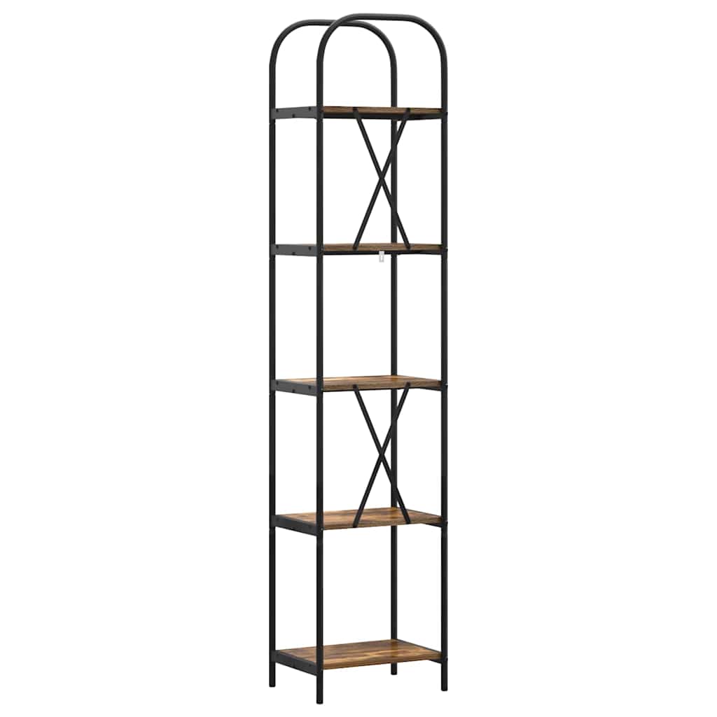 Bücherregal Geräucherte Eiche 40 x 30 x 183 cm Holzwerkstoff