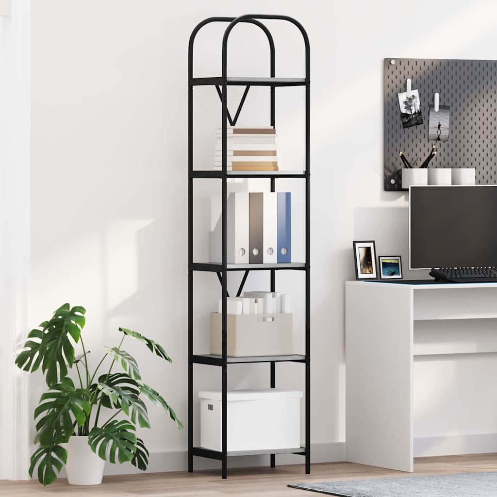 Bücherregal Graues Sonoma 40 x 30 x 183 cm Holzwerkstoff