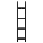 Bücherregal Schwarz Eichen-Optik 40 x 30 x 146 cm Holzwerkstoff