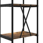 Bücherregal Geräucherte Eiche 40 x 30 x 146 cm Holzwerkstoff
