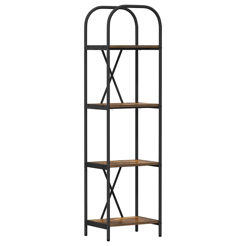 Bücherregal Geräucherte Eiche 40 x 30 x 146 cm Holzwerkstoff