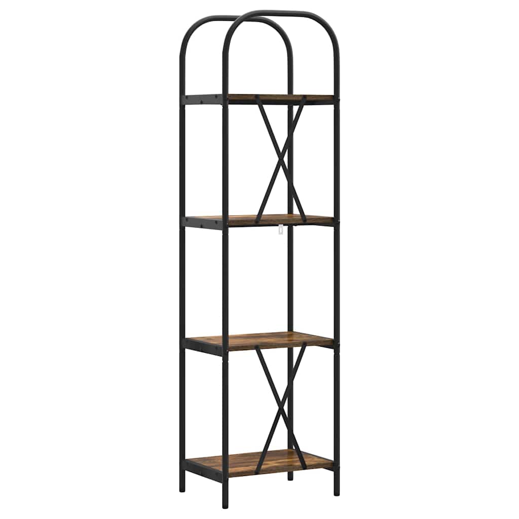 Bücherregal Geräucherte Eiche 40 x 30 x 146 cm Holzwerkstoff