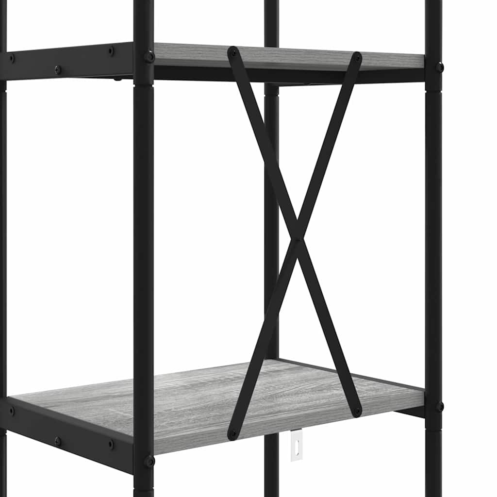 Bücherregal Graues Sonoma 40 x 30 x 146 cm Holzwerkstoff