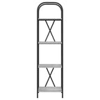 Bücherregal Graues Sonoma 40 x 30 x 146 cm Holzwerkstoff