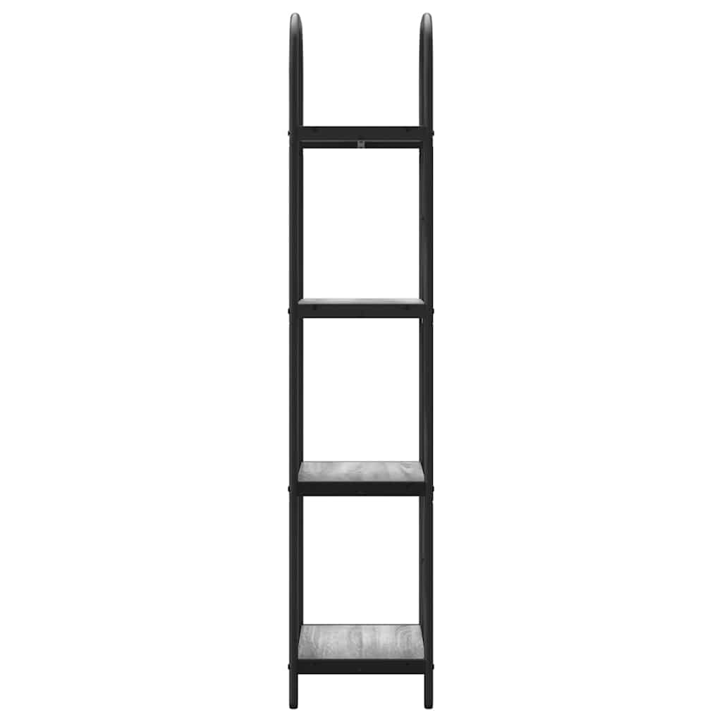 Bücherregal Graues Sonoma 40 x 30 x 146 cm Holzwerkstoff