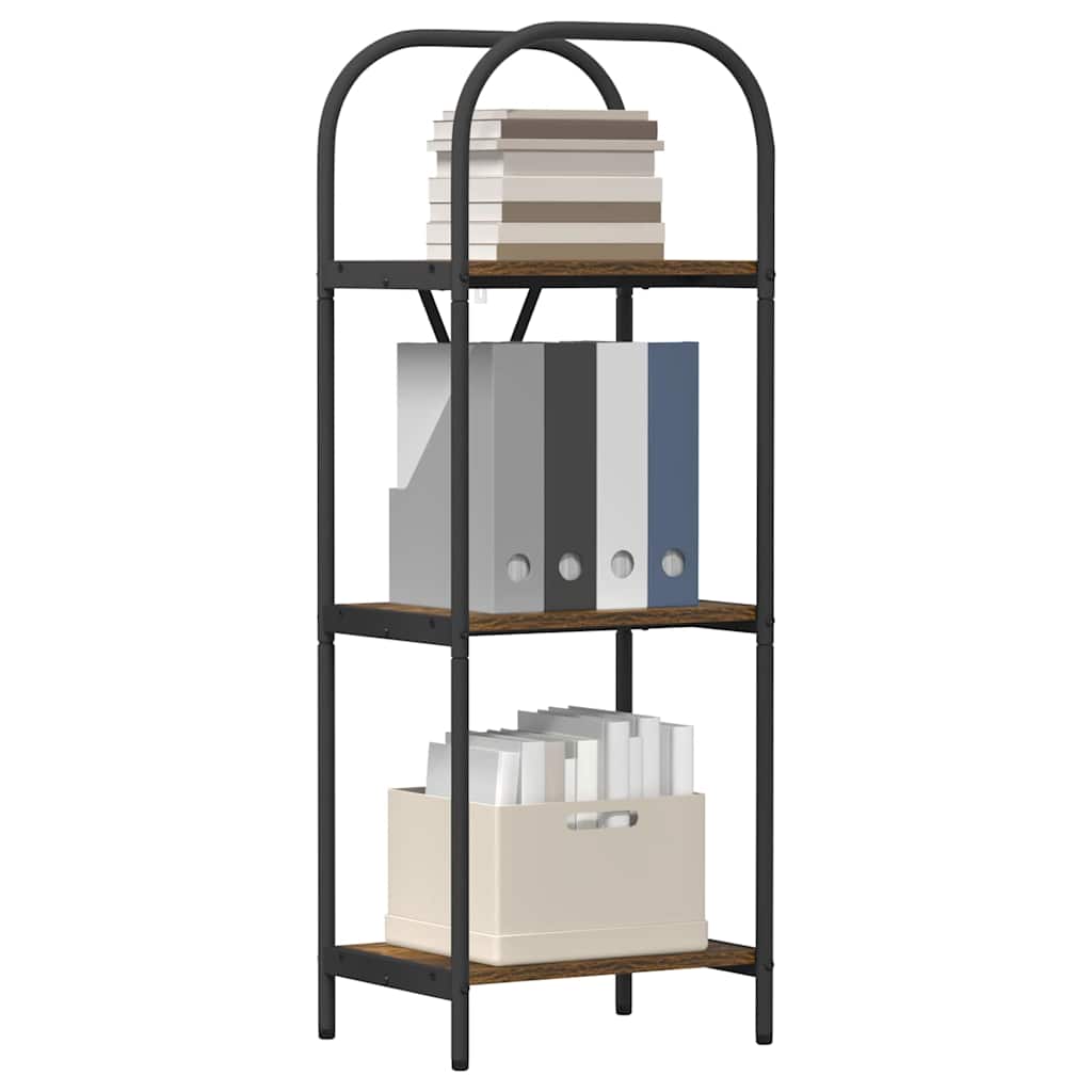 Bücherregal Geräucherte Eiche 40 x 30 x 109 cm Holzwerkstoff
