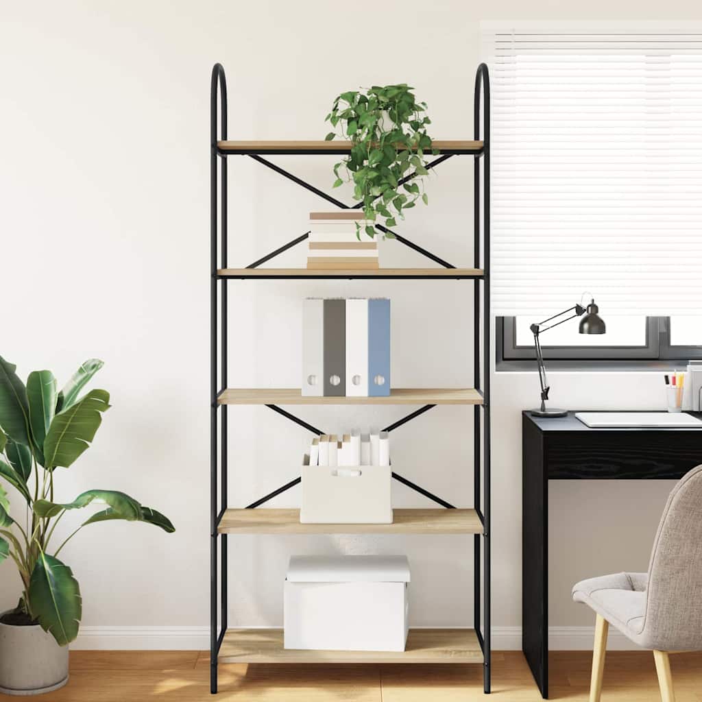 Bücherregal Sonoma-Eiche 80 x 30 x 183 cm Holzwerkstoff