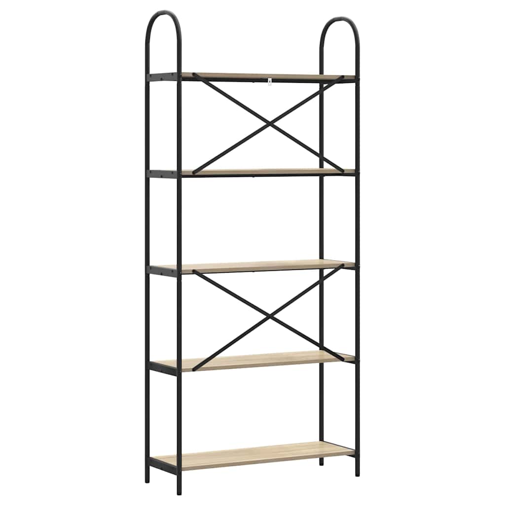 Bücherregal Sonoma-Eiche 80 x 30 x 183 cm Holzwerkstoff