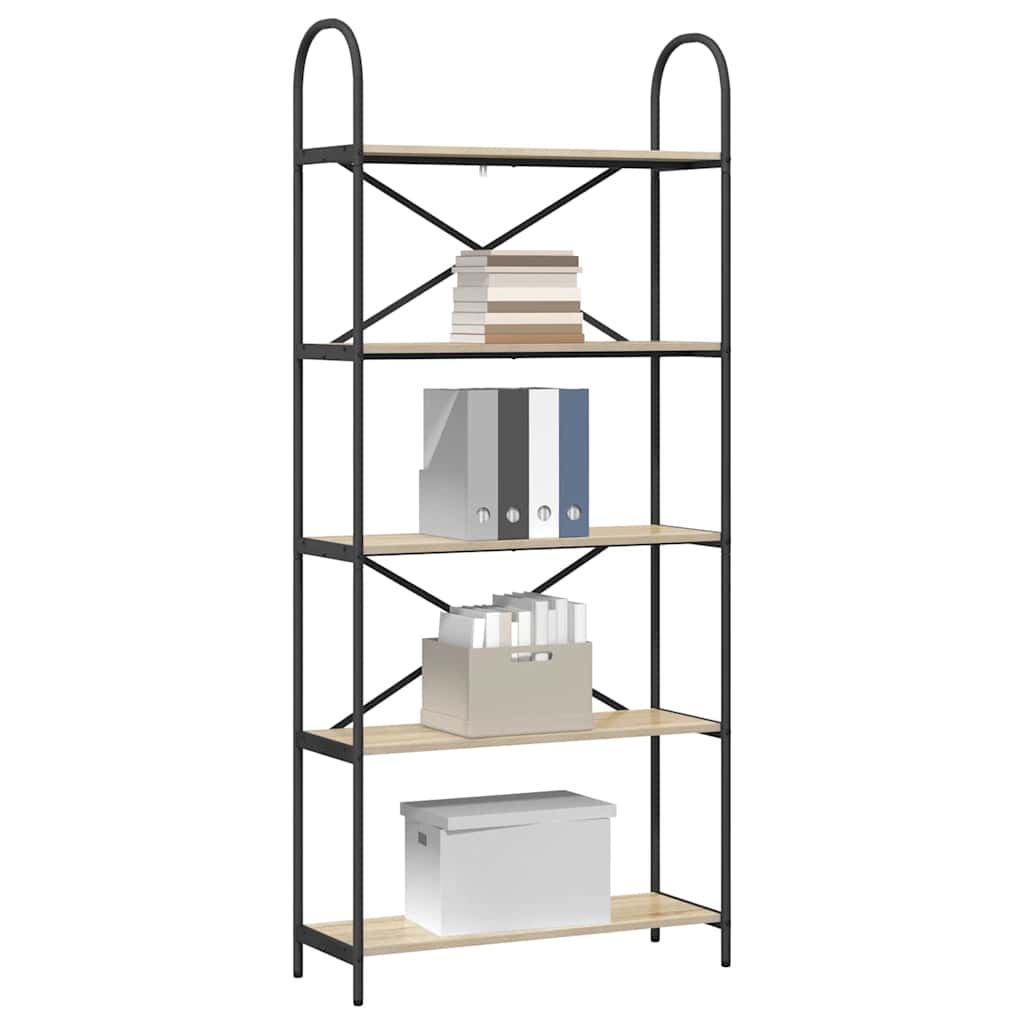 Bücherregal Sonoma-Eiche 80 x 30 x 183 cm Holzwerkstoff