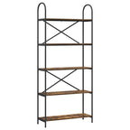 Bücherregal Geräucherte Eiche 80 x 30 x 183 cm Holzwerkstoff