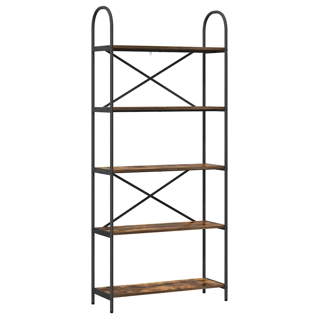 Bücherregal Geräucherte Eiche 80 x 30 x 183 cm Holzwerkstoff