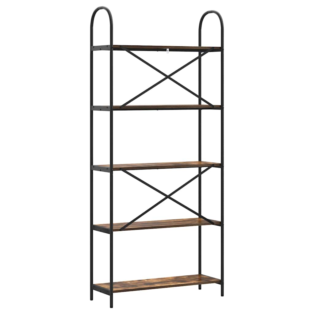 Bücherregal Geräucherte Eiche 80 x 30 x 183 cm Holzwerkstoff