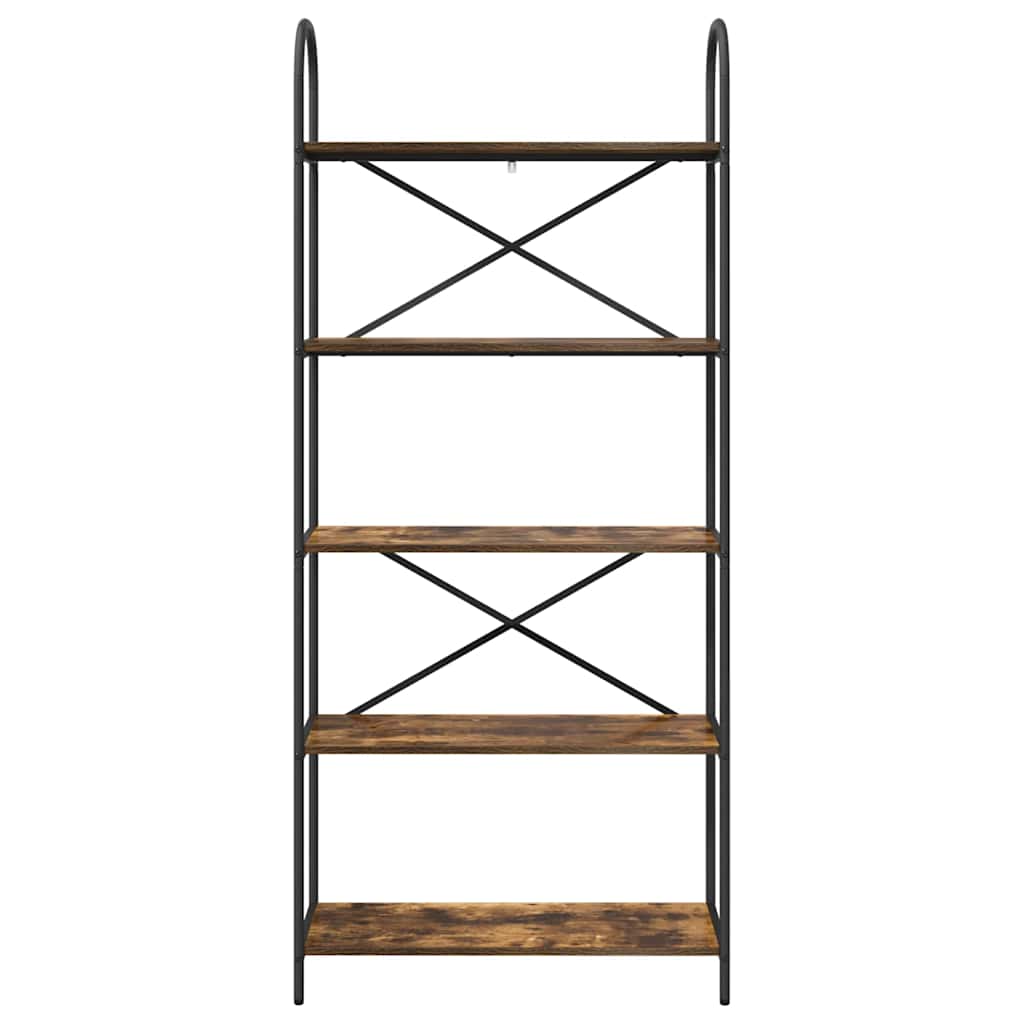 Bücherregal Geräucherte Eiche 80 x 30 x 183 cm Holzwerkstoff