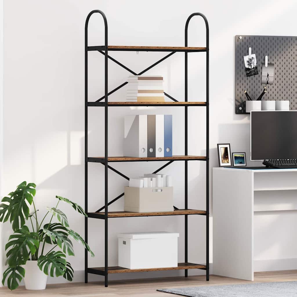 Bücherregal Altholz 80 x 30 x 183 cm Holzwerkstoff