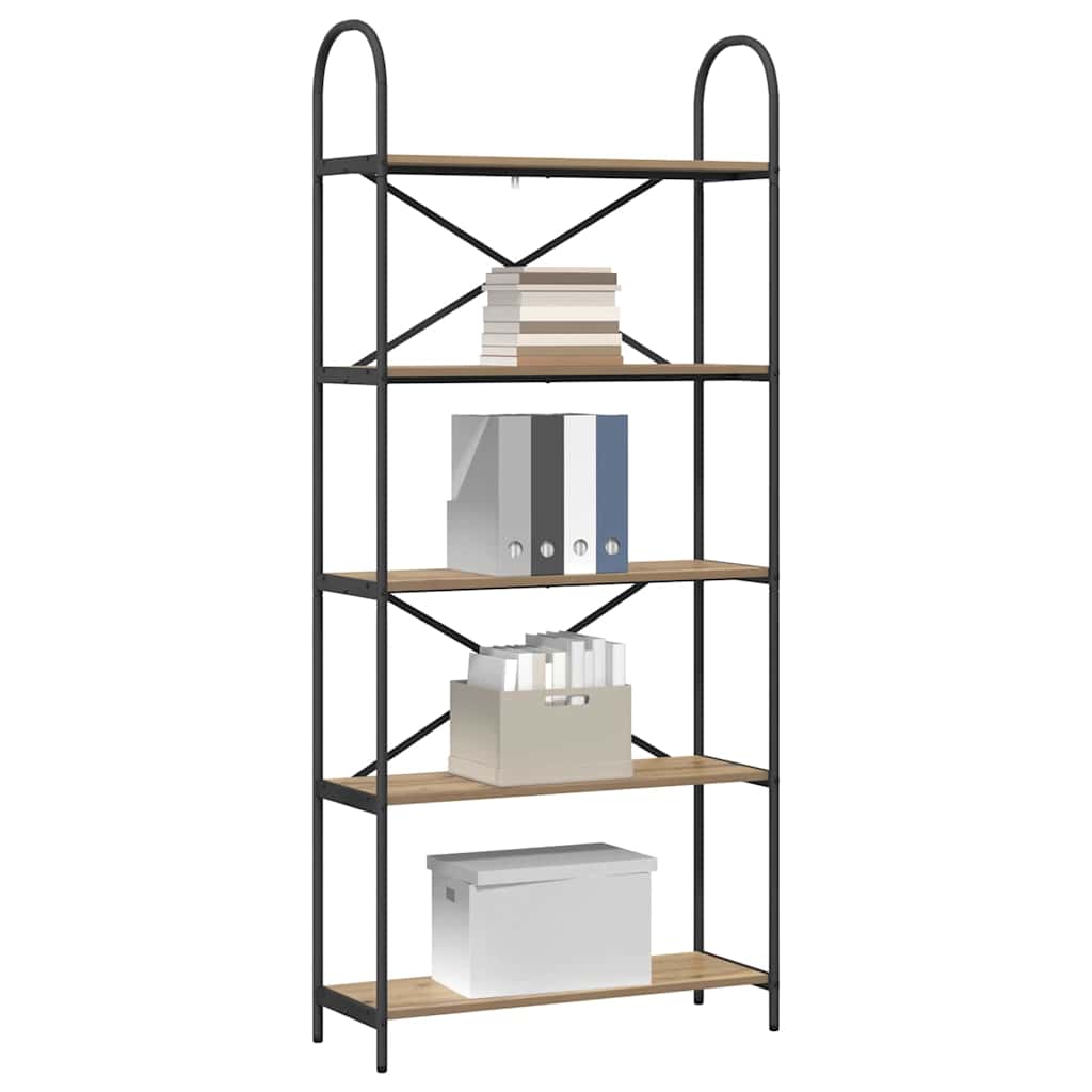 Bücherregal Artisan-Eiche 80 x 30 x 183 cm Holzwerkstoff