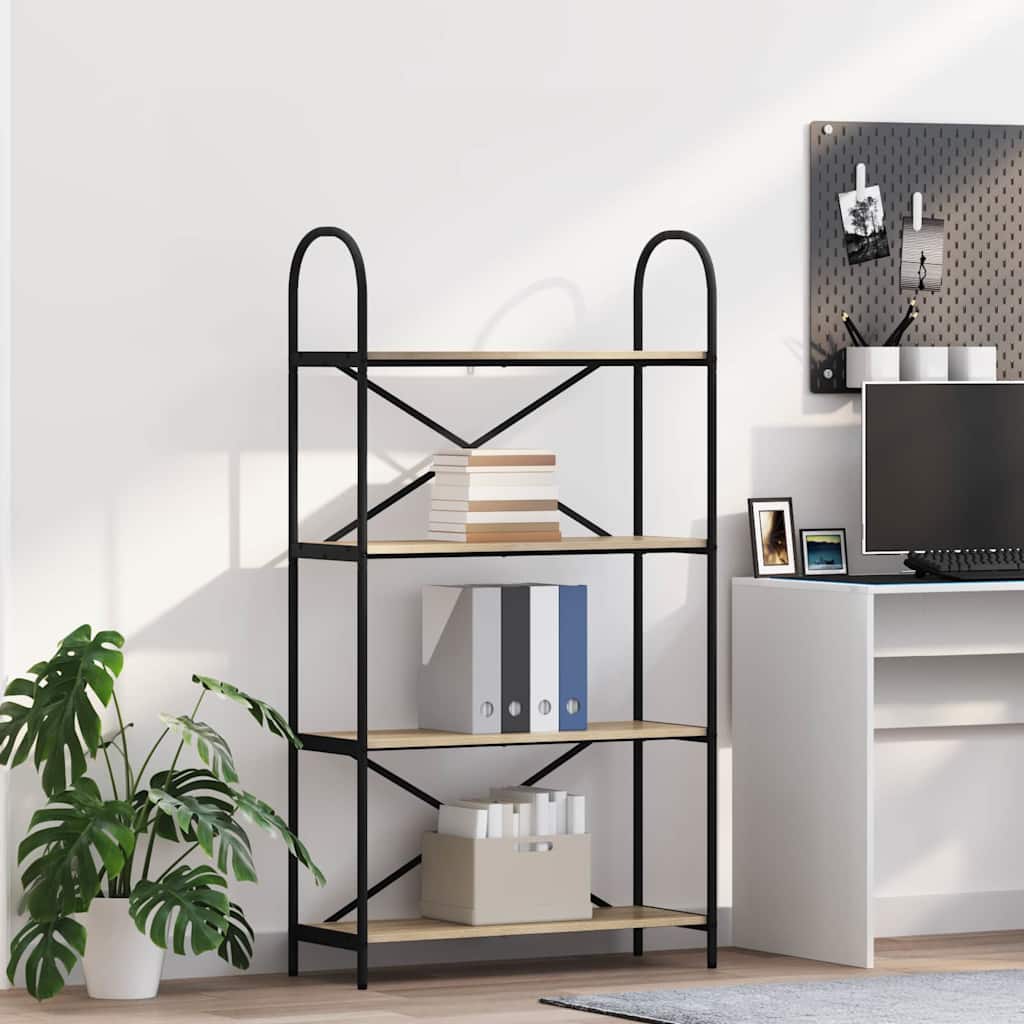 Bücherregal Sonoma-Eiche 80 x 30 x 146 cm Holzwerkstoff