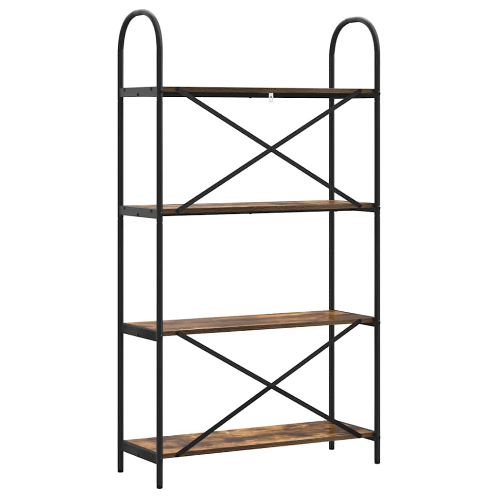 Bücherregal Geräucherte Eiche 80 x 30 x 146 cm Holzwerkstoff