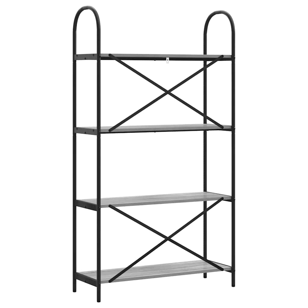 Bücherregal Graues Sonoma 80 x 30 x 146 cm Holzwerkstoff